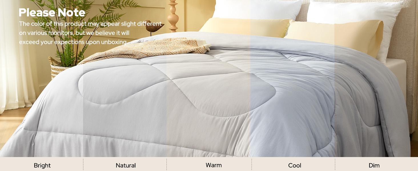 SpringGlowUp【BEDLORE】Luxurious Hotel Collection All-Season Down Alternative Comforter Duvet Insert – Ultra-Soft Chinese Knot Pattern Quilted Design, Machine Washable with Corner Tabs for Home, Guest Room, or Dorm