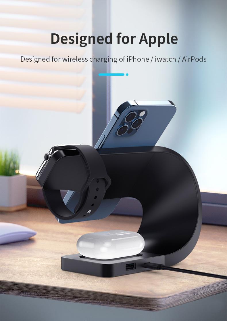 2026 4-in-1 Smart Magnetic Wireless Charging Station Foldable Portable Charger for Smartphones Smartwatches & Earbuds Compact Universal Compatibility