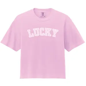 Lucky Varsity Heavyweight Crop T-Shirt