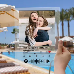 Personalized Spotify Code Plaque - Friends Forever Photo Gift