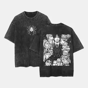 Phantom Troupe Hunter X Hunter Anime Black Cotton Tee Short Sleeve Streetwear Women Men Harajuku Clothes