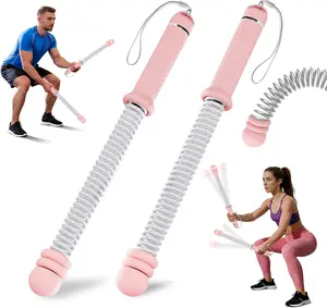 2PCS New Upgrade Quiet Weighted Cordless Battle Ropes | Ropeless Training Rope for Home Gym, HIIT Workouts & Full-Body Exercise. Perfect Noise-Free Indoor Fitness Equipment.