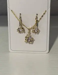 Earrings & Necklace Elephant Set