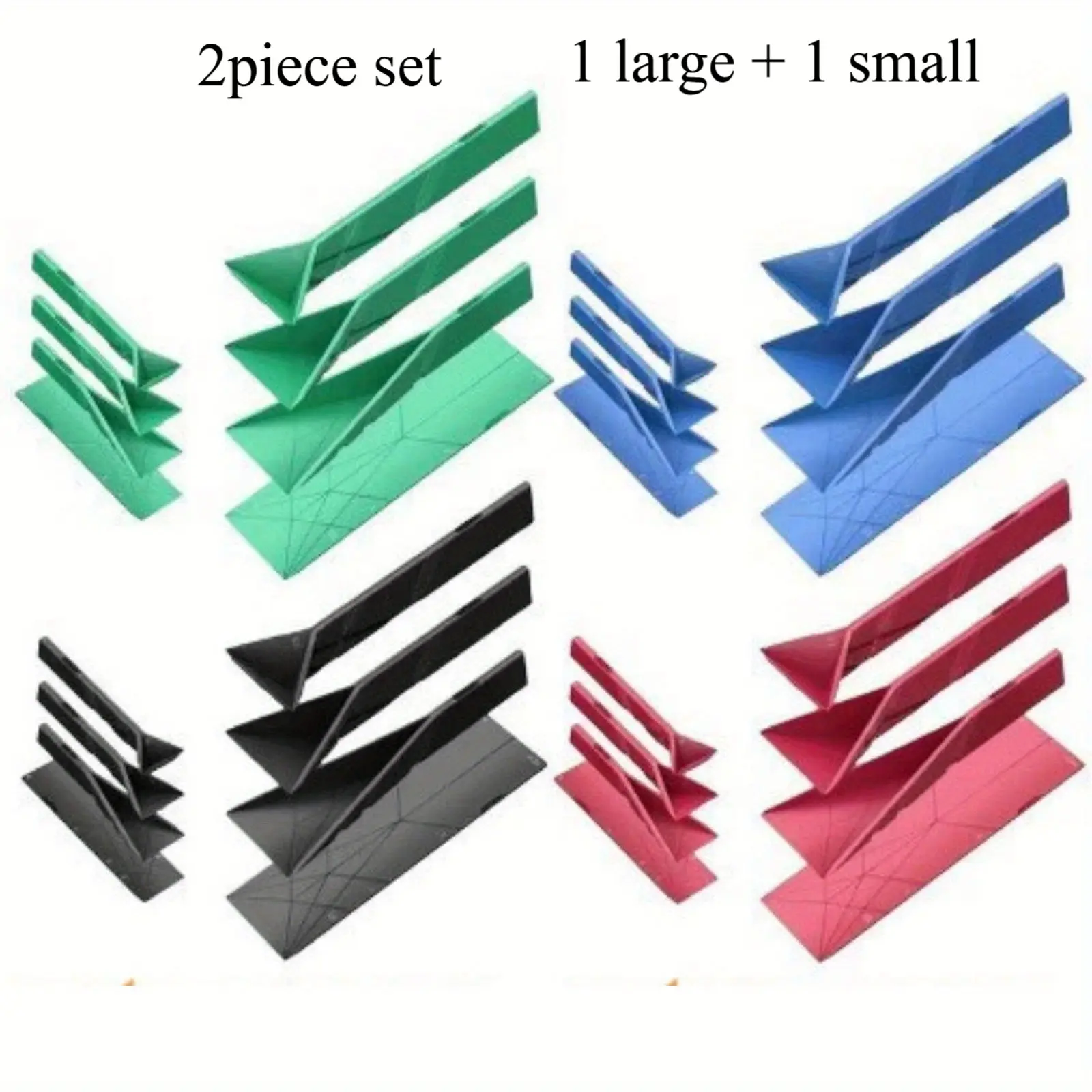 2pcs Creative 3-In-1 Flat Measuring Spoons Set, Multifunctional Foldable Geometric Shapes, Kitchen Utensils, Precise Measurement for Baking Cooking