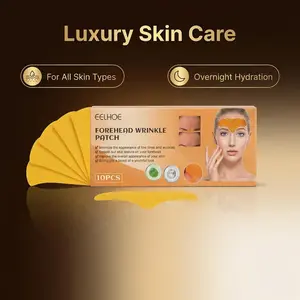 EELHOE Forehead Wrinkle Patches with Centella Asiatica and Collagen, Overnight Forehead Mask, Anti Wrinkle Patches for Forehead and Lip Area, 10 Pcs