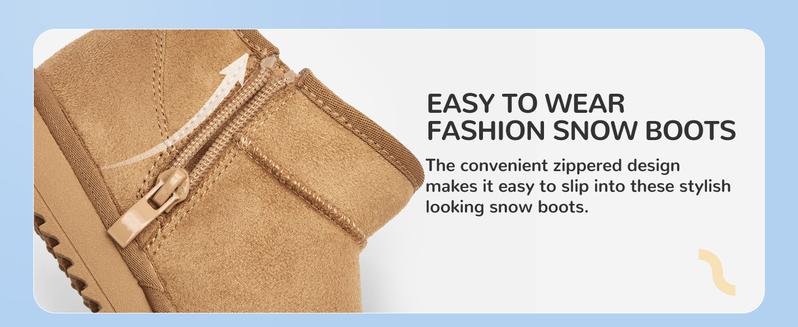 Balabala Cozy & Waterproof Kids Snow Boots Warm Stylish Non-Slip for  Perfect for Winter Adventures Warmth Booties Fashion