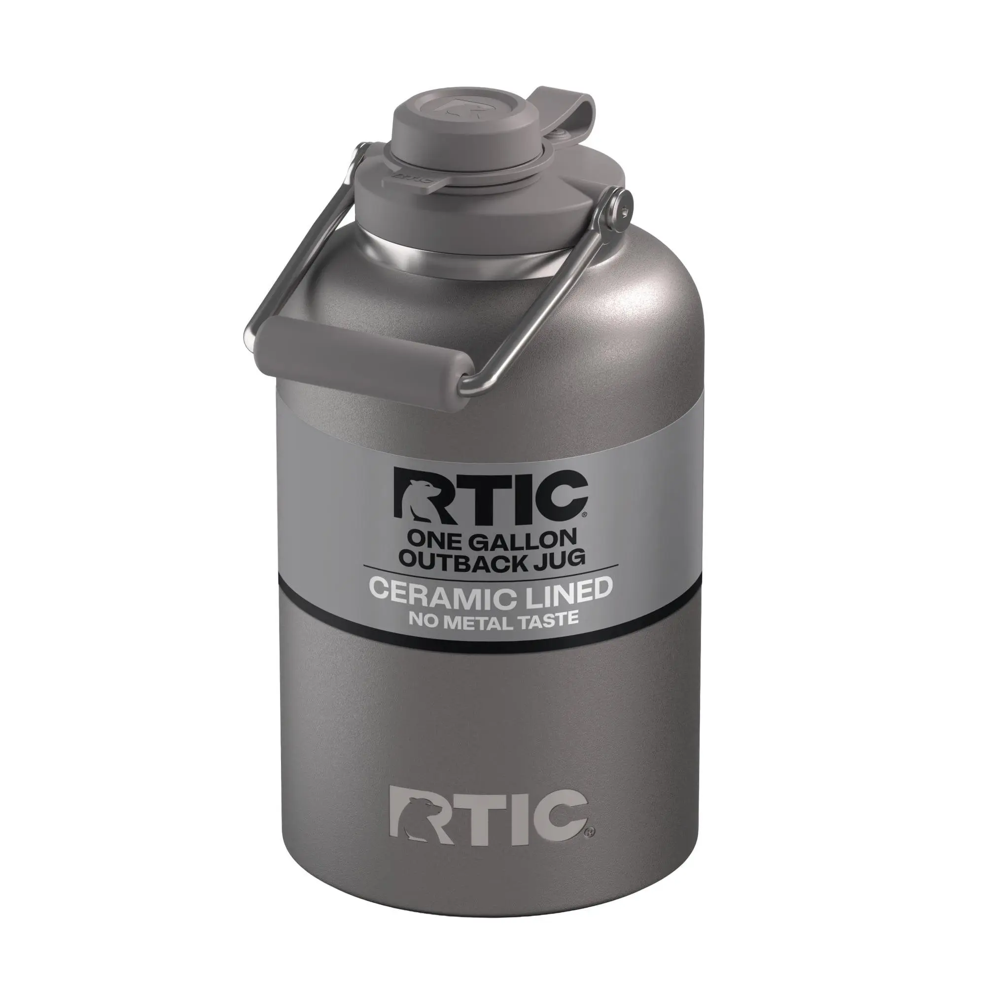 RTIC One Gallon Ceramic Lined Insulated Outback Water Bottle Jug, Leak Proof