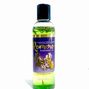 Aceite Esencial de Romero 6 oz. Aceite de uso externo para el cuidado Capilar.