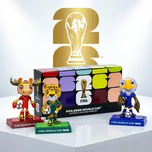 Official 2026 World Cup Mascot Figurine – 9cm FWC26 Limited Collectible Souvenir, Perfect Gift for Soccer Fans & Collectors