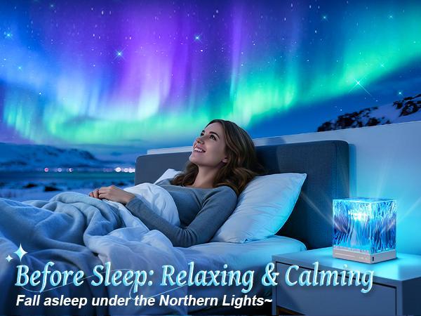 Valentine's gift -One Fire Flower Lamp Ambient Lighting for Bedroom, Cool Things Water Ripple Lamp,Dimmable+Remote+Timer Space Projector Gifts for Women Who Have Everything,Pink Roses Romantic Bedroom Decor