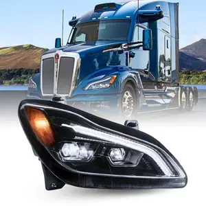 Torque Passenger Right Side LED Headlight Compatible with 2022-2025 Kenworth T680 next Gen semi Trucks [Included All Bulbs] Headlamp Assembly DOT SAE Approved LED Projector(TRH109903BR)