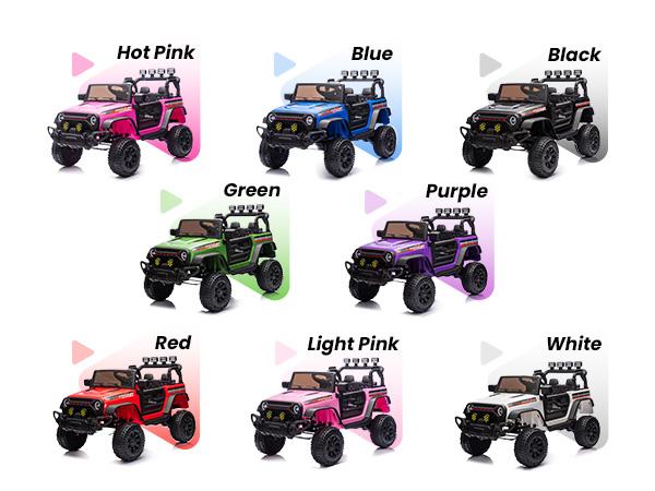 Hikiddo Kids Ride on Truck Car, 12V Ride on Toy Electric Cars for Kids w/ Remote, Bluetooth