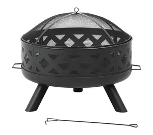 HEATMAXX 3-in-1 Wood Burning Deep Bowl Fire Pit