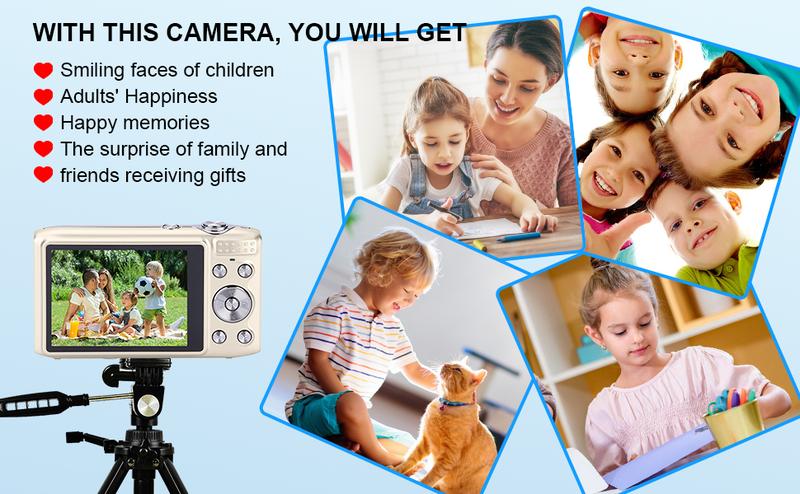 48MP 4K Digital Camera for Photography - 2.88" IPS Screen, 16X Zoom & Macro Mode with Flash | Compact Point and Shoot Camera for Beginners, Teens & Vlogging