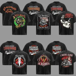 [COLLECTION] George Thorogood & The Destroyers T-Shirt, Classic Rock Tour Inspired Shirts, Vintage Rock Graphic T-Shirt, Unisex Oversized Heavy Cotton Band Tee, Gift for Rock & Blues Music Lovers, Rock Music Gift for Men & Women