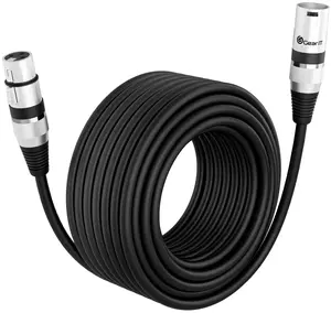 XLR Male to Female Microphone Extension Cable, Single Pack