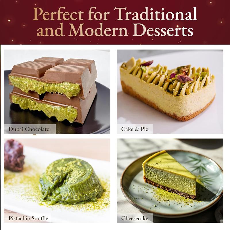 Dubai Chocolate Filling 2.2 Lb / 1 Kg Pistachio Cream with Crispy Kadayif | Middle Eastern Gourmet Dessert Best Ingredient For Dubai Chocolate | Rich, Crunchy & Decadent Treat (2.2 lb / 1 Kg)