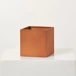 Metal Coated Cube Planter Box