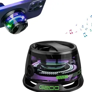 G200 Mini Magnetic Bluetooth Speaker Phone Holder 2025, Portable Wireless Small Speaker, Multifunctional Premium Unique Gift for Daily & Gifting