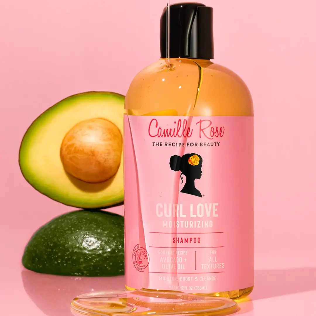 Camille Rose Curl Love Shampoo, 12 oz, Moisturizing Shampoo, Gentle Cleansing, For All Hair Types