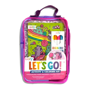 Let's Go! Activity & Coloring Kit - Unicorn Candy Town