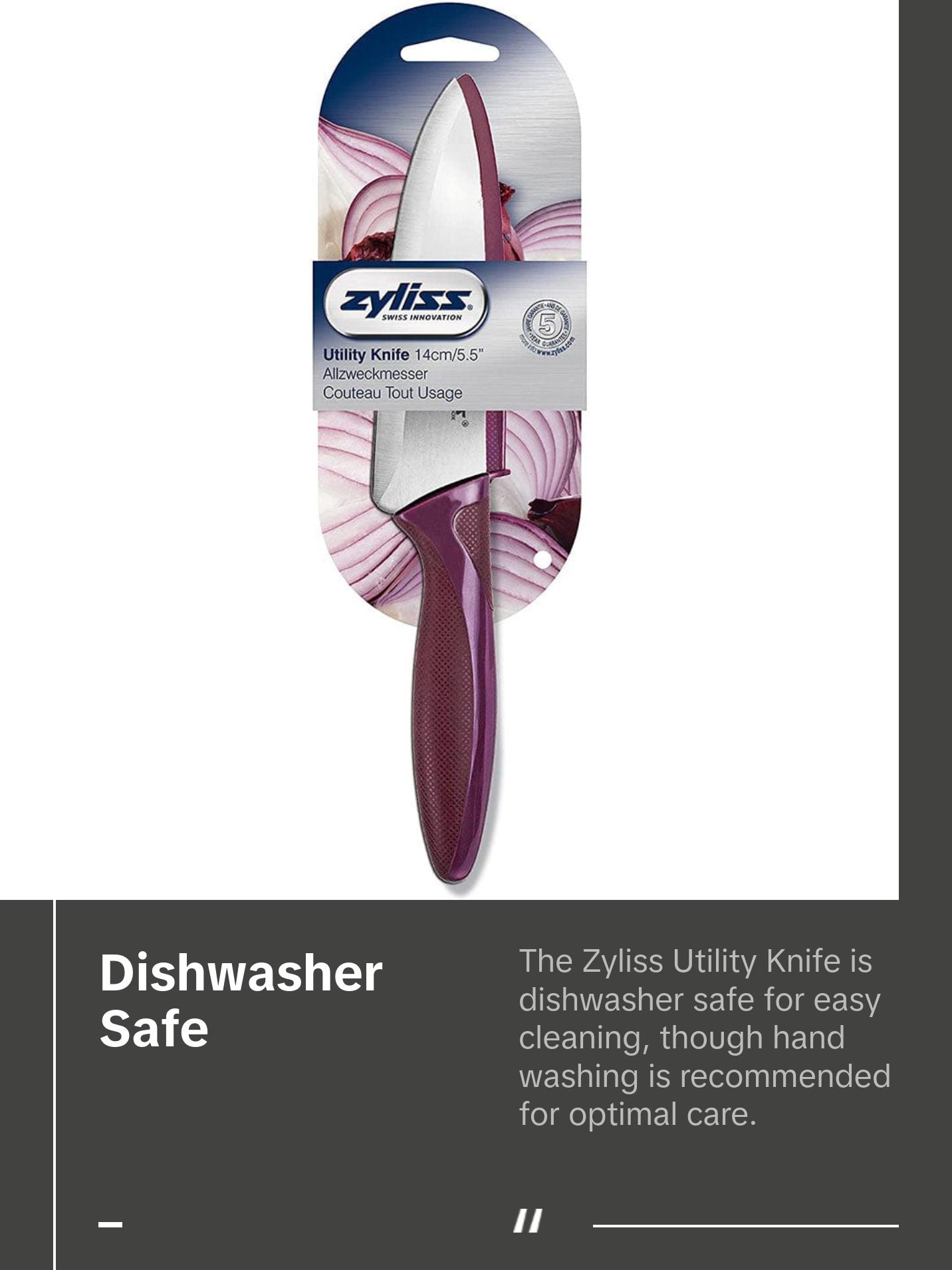 Zyliss Utility paring kitchen knife with sheath cover