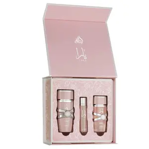 Lattafa Yara Fragrance Gift Set – 100ml Eau De Parfum, 12ml Travel Spray, 50ml Hair Mist – Soft Feminine Notes – Ideal for Layering – Valentines's Day Gift Box | Best gift for women