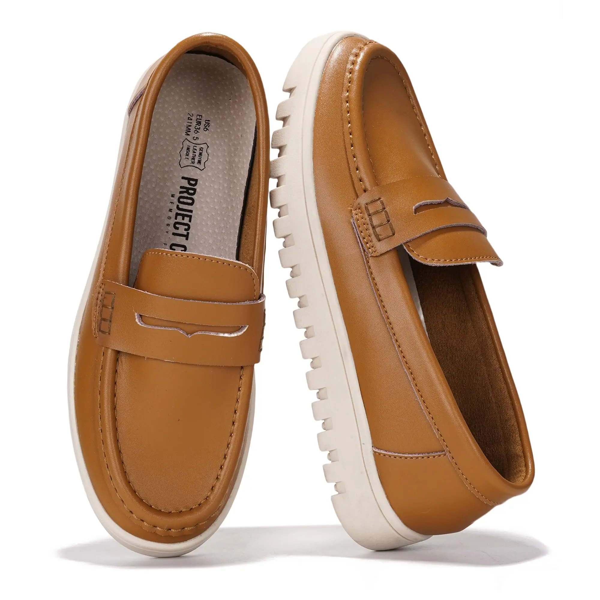 Project Cloud Women's | Genuine Leather Loafers | ProjectPlush | Lightweight | Non-Slip - Filide-1 Project Cloud Women's | Genuine Leather Loafers | ProjectPlush | Lightweight | Non-Slip - Filide-1
