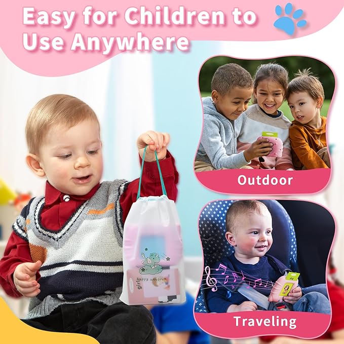 KIDGENIUS Mango Toddler Toys Talking Flash Cards Learning Machine for Kids English Spanish Bilingual Educational Device for 3-6 Year Olds Montessori Language Learning 224 Words Gift for Halloween Christmas New Year 2026 Vocabulary Flashcards