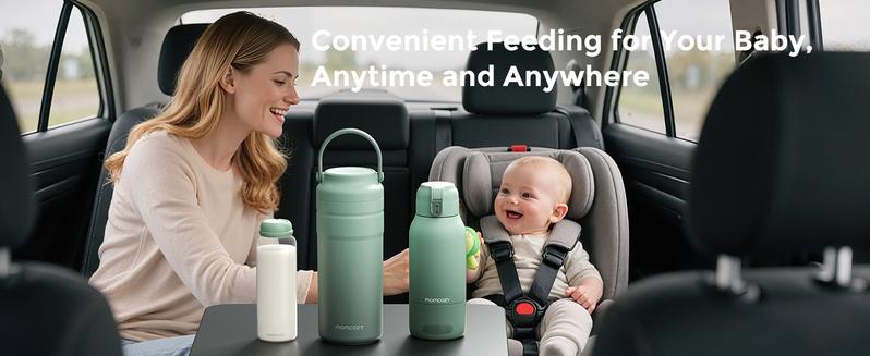 Momcozy Portable Breast Milk Cooler for Travel, 24H Ice-Free Cooling Breastmilk Storage Bottles Container, 12oz Leak Proof Outdoor Small Freezer, Baby Breastfeeding Essential Gift for New Moms