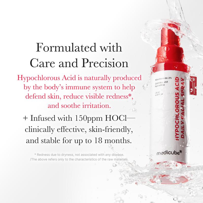 [NEW] [medicube] Hypochlorous Power Relief SOS Spray Designed for Acne Prone Skin | Hypochlorous Acid Facial Mist for Soothing Redness due to dryness | Niacinamide For Uneven Skin Tone & Texture | Korean Skincare | 4.22 fl.oz