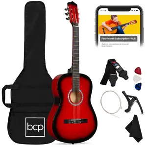 Best Choice Products 38in Beginner Acoustic Guitar Starter Kit w/ Gig Bag, Strap, Strings