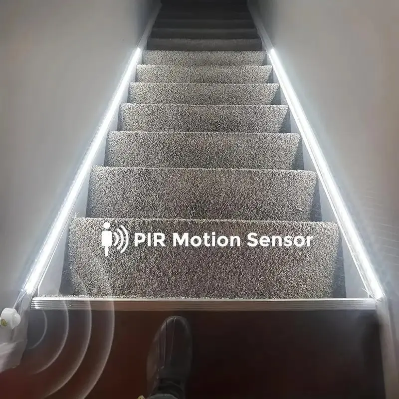 16.4 Feet LED Motion Sensor Light Strip, USB Powered, Self-Adhesive, Floating Bed Lamp Band, Ideal for Bedside, Mirror, Cabinet, Stairs, LED Ambient Lighting, Led Strip Lights, Led Strips Light, Led Lighted