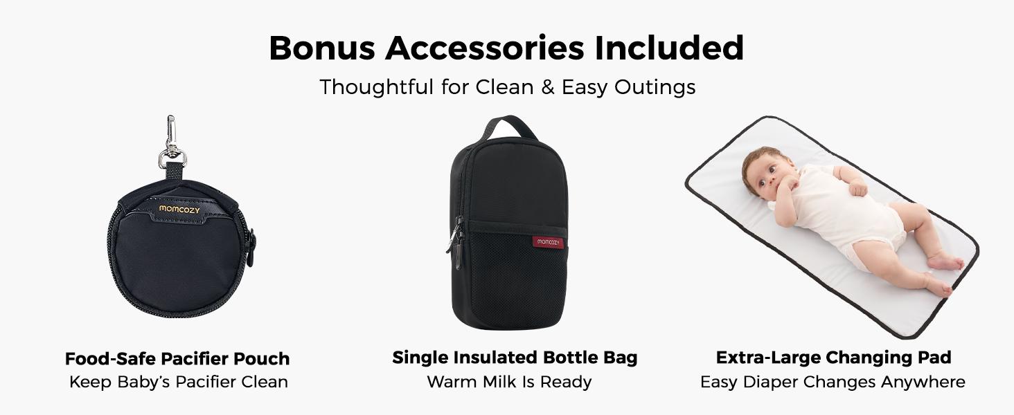 Momcozy Urban Diaper Bag Backpack - Stylish, Durable & Waterproof Baby Bag with Multi-Pockets, Laptop Compartment, Changing Pad & Stroller Straps, Travel Baby Essentials for Moms,Dads,Work, Maternity