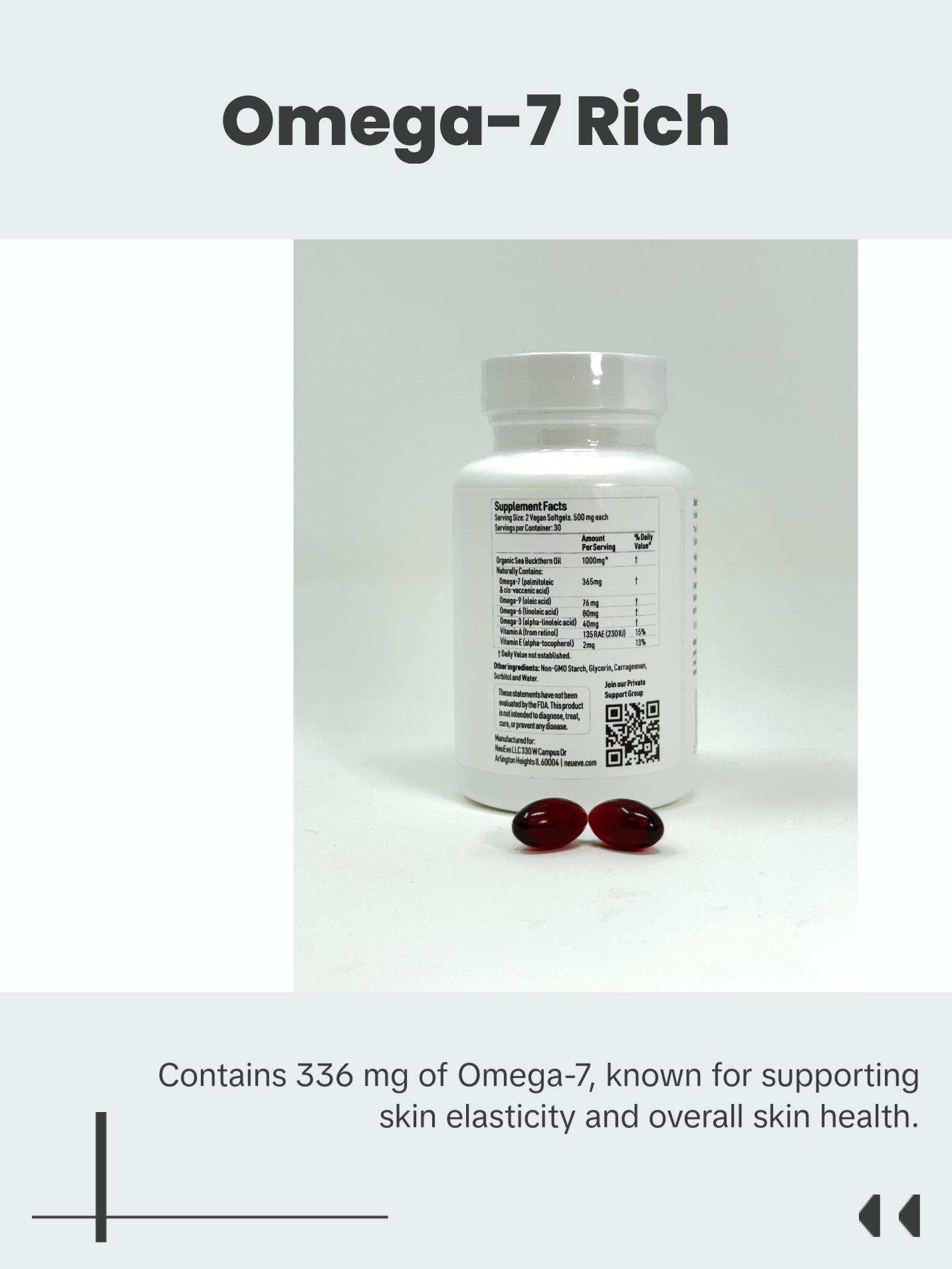 Feminine Moisture Support Supplements | Feminine Moisturizer, Helps Tightness, Wall Thickness, Balance pH | Contains Omega 7 and Sea Buckthorn | NeuEve Feminine Moisture Support Supplements | Feminine Moisturizer, Helps Tightness, Wall Thickness, Balance pH | Contains Omega 7 and Sea Buckthorn | NeuEve
