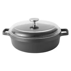 BergHoff Gem 11" 5-Quart Non-Stick Covered Two-Handle Saute Pan