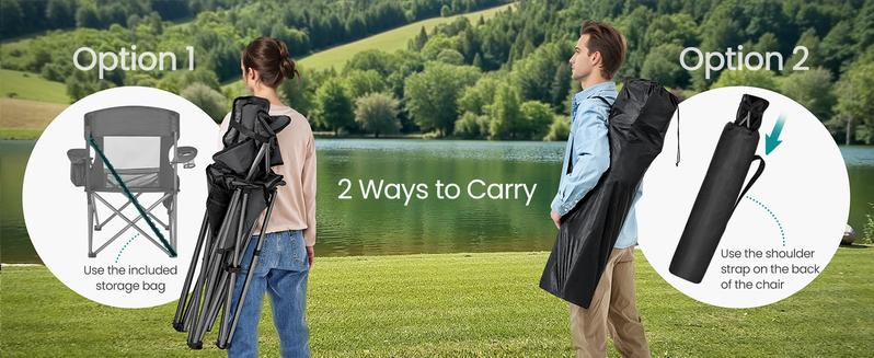 SONGMICS Outdoor Folding Camping Chair, 352 lb Weight Capacity SONGMICS Outdoor Folding Camping Chair, 352 lb Weight Capacity