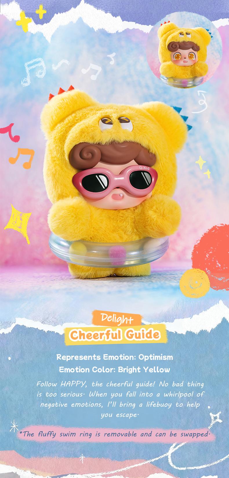 POP JOY Q.Kid Emotional Hairy MonstersSeries Plush Blind Box