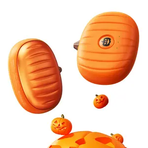 Joytutus Rechargeable Portable Electric Hand Warmer with Magnetic Handle Pumpkin Design Dual Heating Three Settings Type-C Fast Charging Halloween Gift