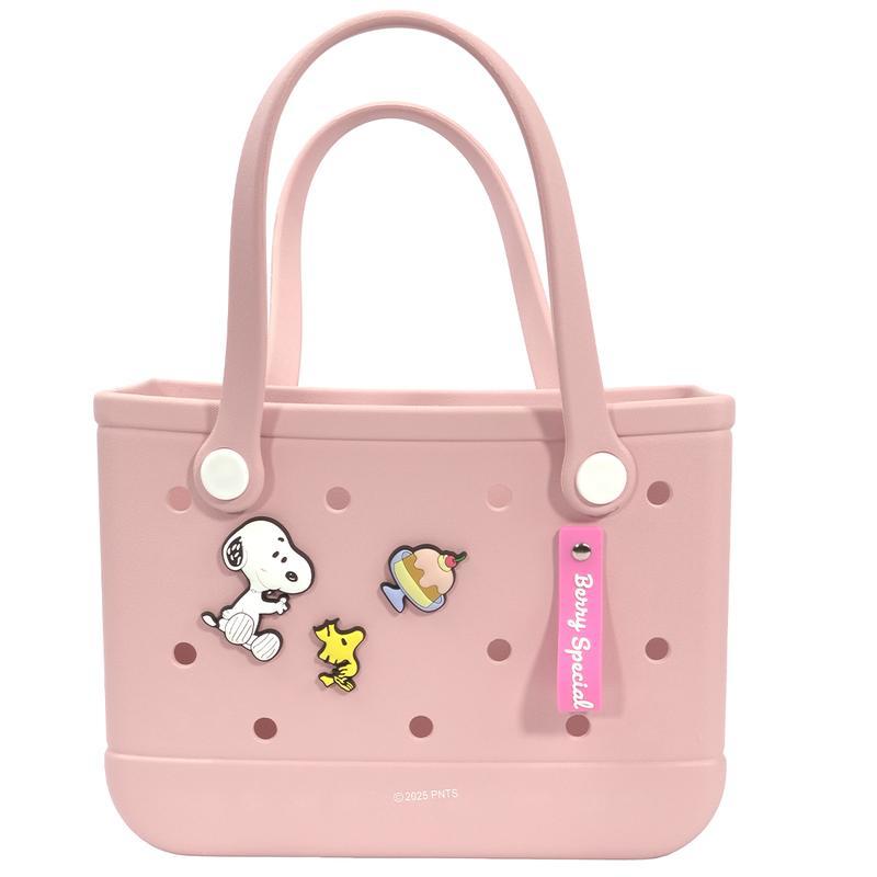 Snoopy Collection Holes Handheld Bag Classic Design Women's Everyday Bag For Travel Portable Storage Versatile Use, Holiday & Holiday Haul