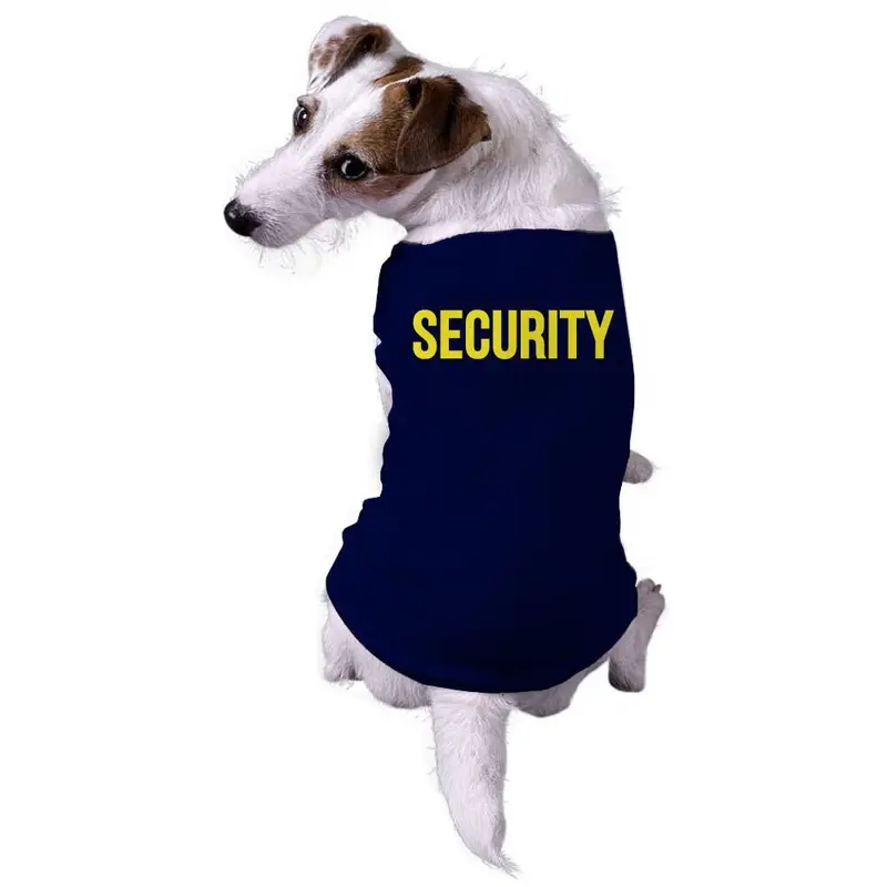 Dog Shirt Security Funny Sarcastic Tee for Puppy Sarcastic Shirt For Dogs Funny Dog Puppy TShirt Navy