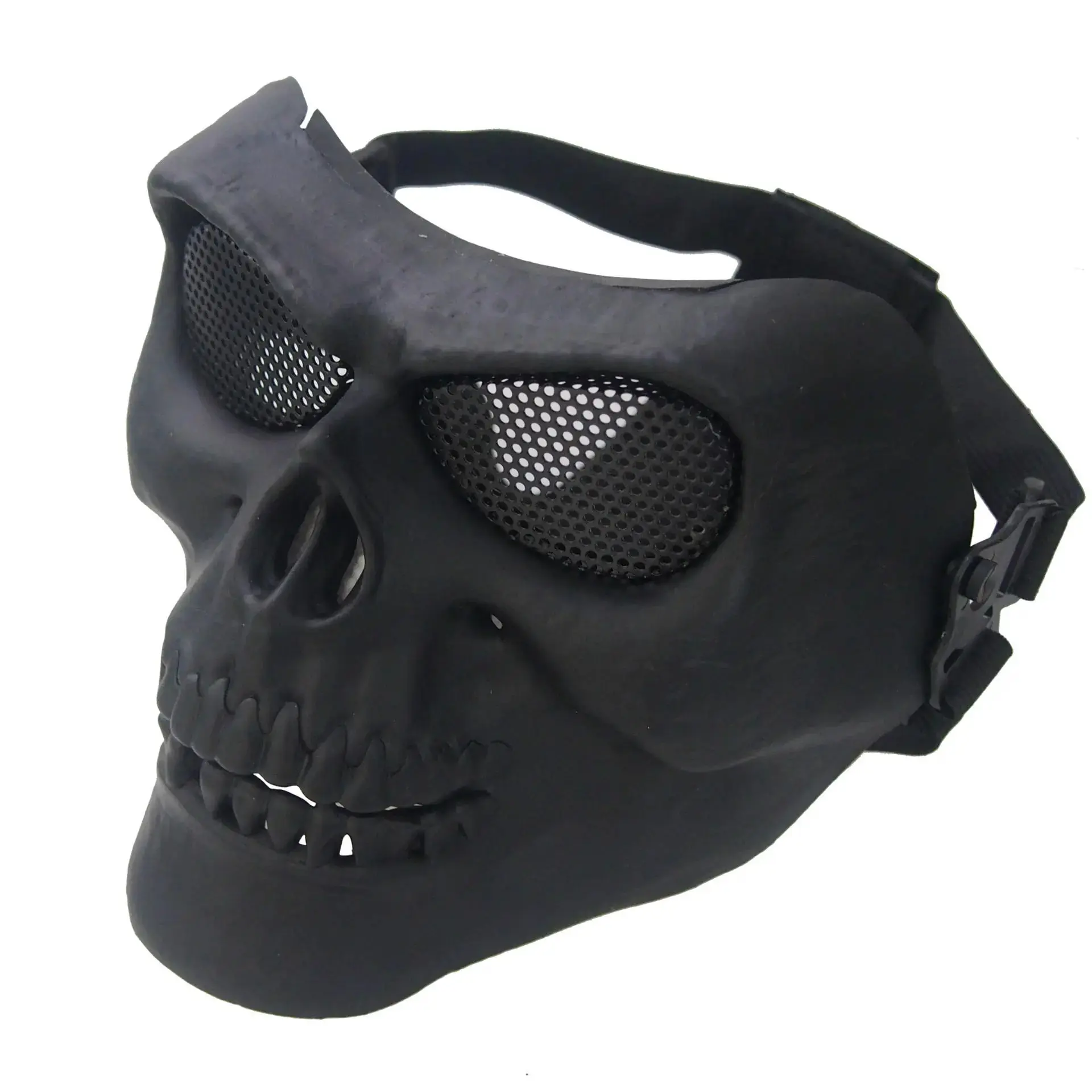 Halloween Costume Mask Lightweight Adjustable Party Mask Black