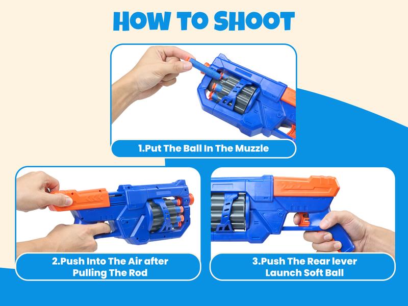 Joycat Sport Toys, 2-in-1 Shooting & Basketball Toy for Kids, Adjustable Height Auto-Moving Shooting Target with Music, Outdoor Indoor Game Compatible with Nerf Gun for Kids, Birthday Chrisrmas Gifts for Boys