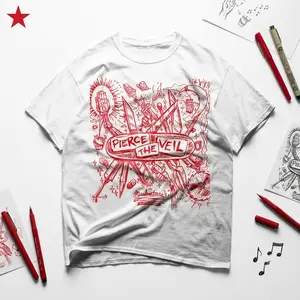 Limited Pierce the Veil Unisex T-shirt - PTV Band Misadventures Inspired Tee