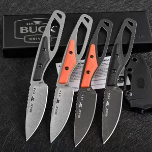 BU-CK635 mini pocket knife with sheath, CNC-machined high-end small blade, fruit knife, convenient outdoor EDC multi-tool, great gift for men