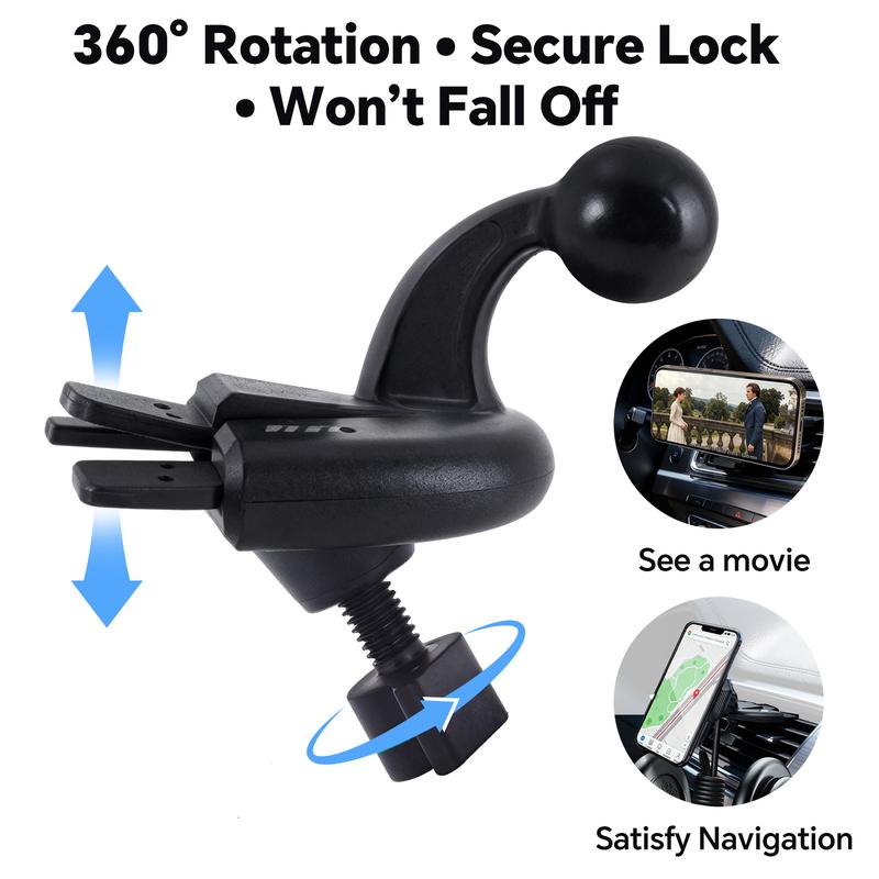 【PASLDA】 Magnetic CD Slot Car Mount for CarPlay Screens 7-inch Monitors & Phones High-Magnetism Anti-Shake Secure Mount with Anti-Slip Pads