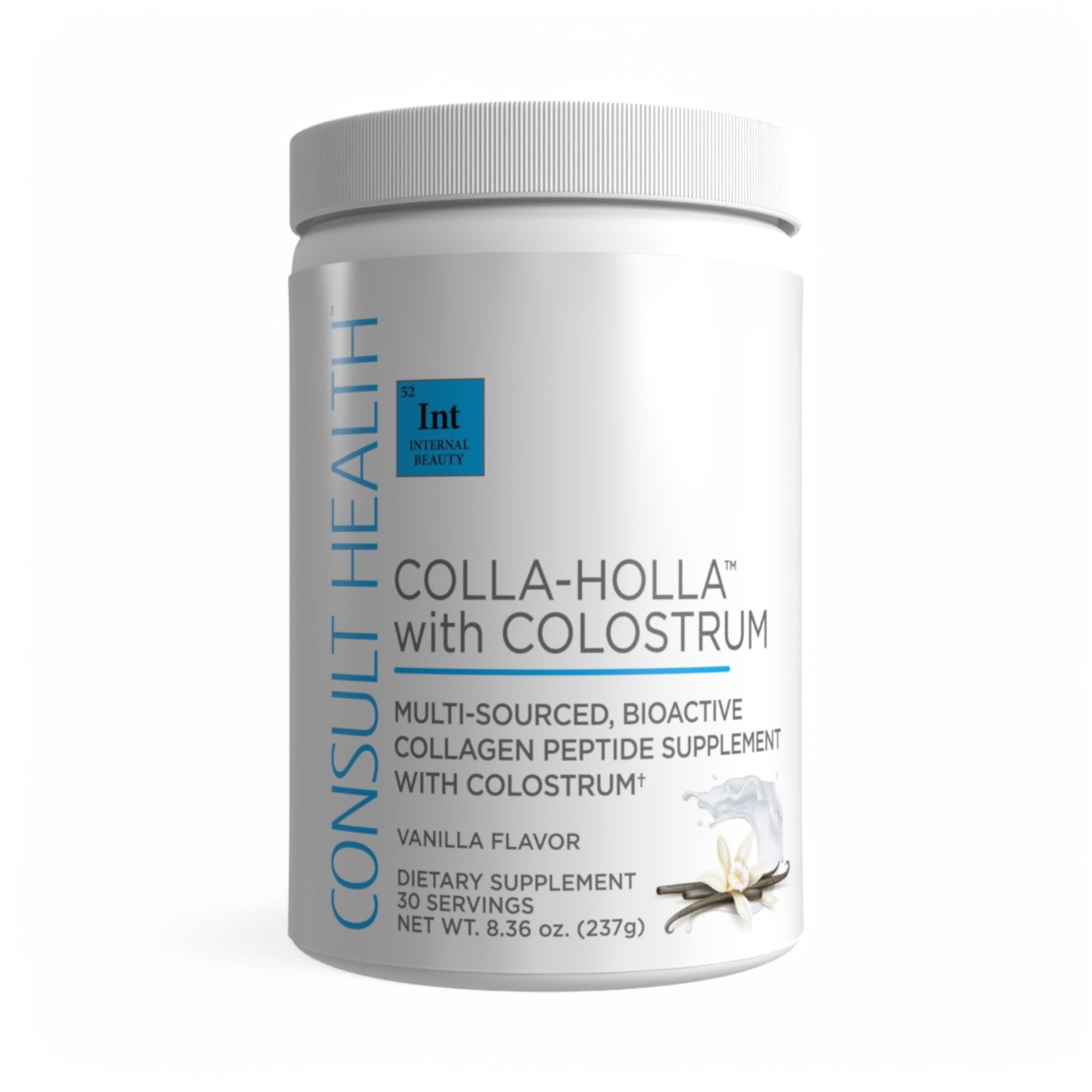 Colla-Holla with Colostrum - Multi-Sourced Collagen Peptide Supplement for Skin Elasticity & Joint Health - 30 Servings