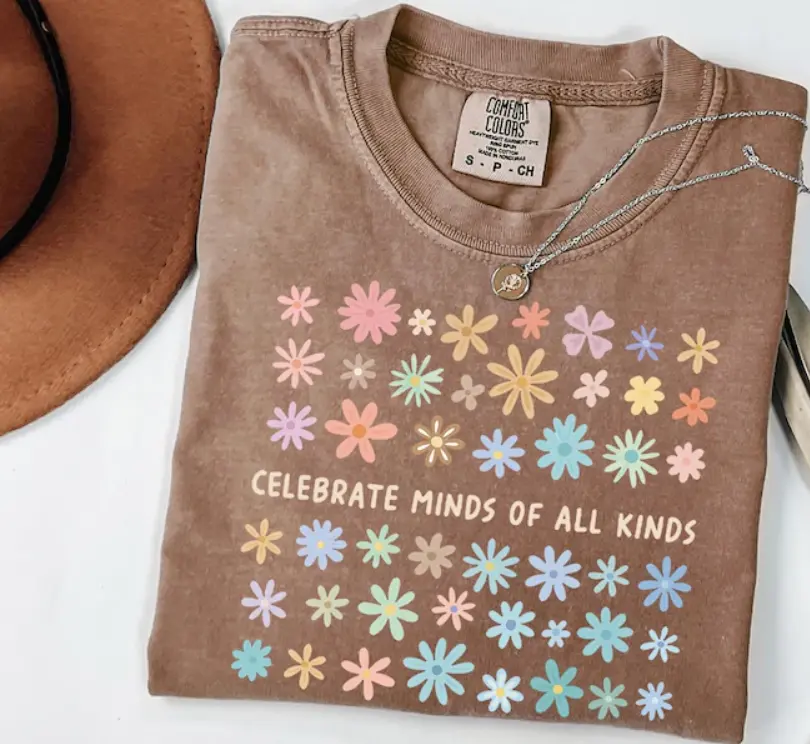 Comfort Colors Celebrate Minds of All Kinds T-Shirt, Back To School tee, SPED Teacher Shirt, Autism Teacher Shirt, Neurodiversity tShirt