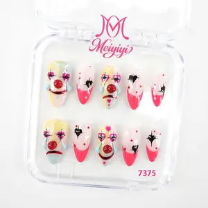 .DP.7375.Clown-themed wearable nails