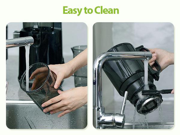 Aeitto Max5 Juicer, Cold Press Juicer with 5.8" Large Feed Chute,1.7L Large Capacity, 250W Whole Masticating Juicers for Vegetable and Fruit, High Juice Yield, Easy to Clean with Brush, Ice Fruit, BPA-Free, Smart recipes App